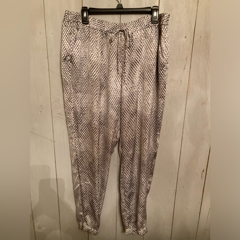 MICHAEL Michael Kors Python Snakeskin Print Drawstring Pants Joggers XL
